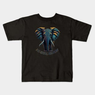 Elephant, Big heart, big body Kids T-Shirt